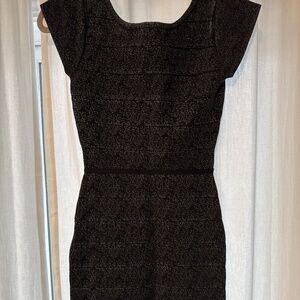 La cite black and grey bandage dress